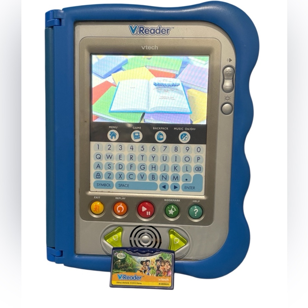 VTech V.Reader Interactive E-Book System - Blue Stylus  & 1 Game